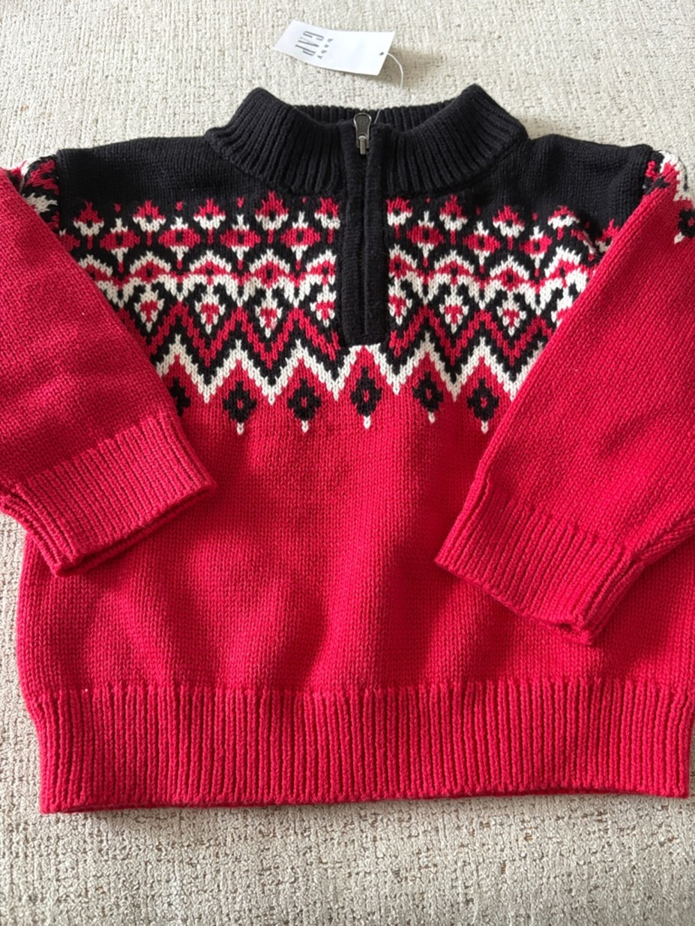 Toddler Quarter Zip Sweater